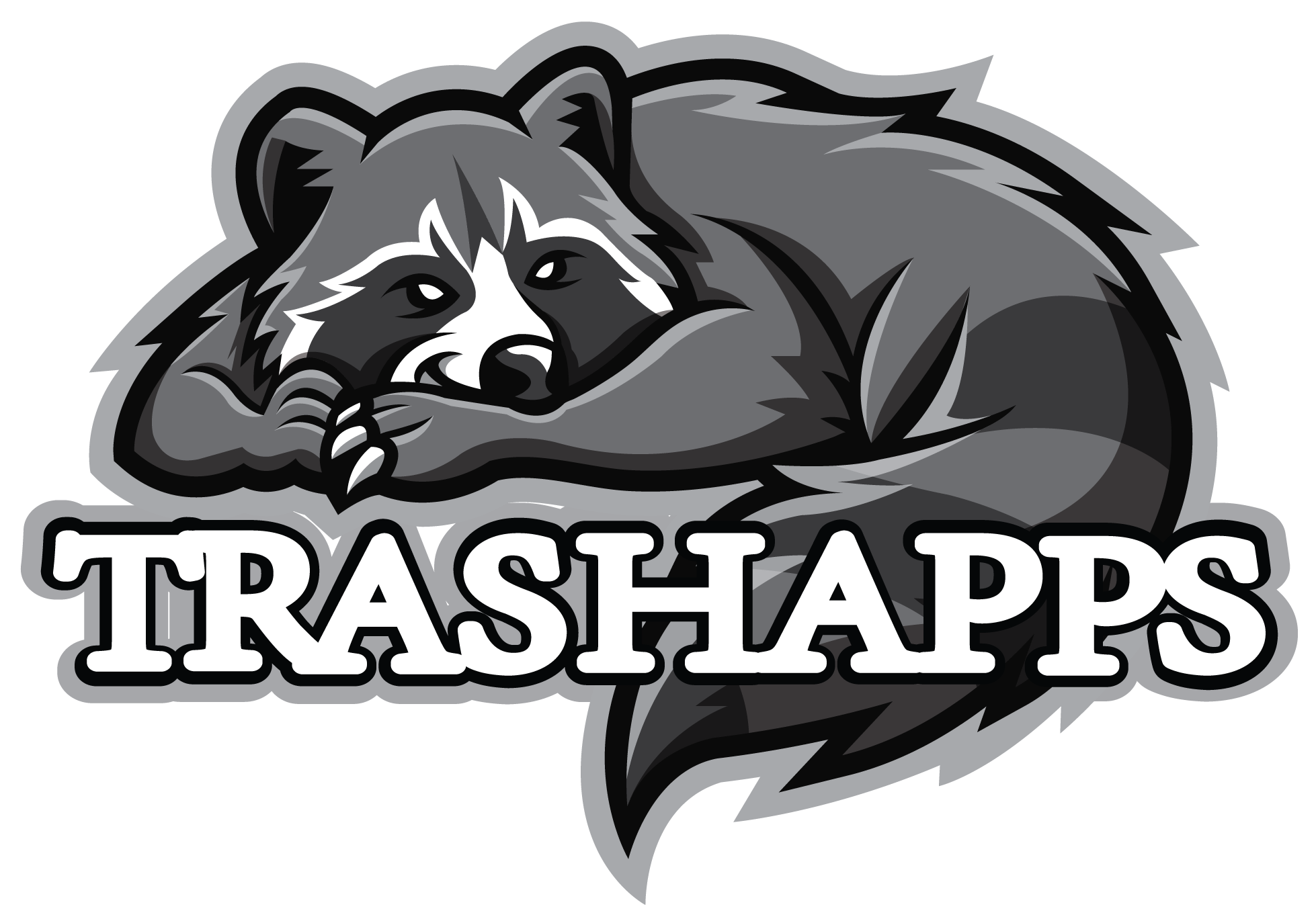 TrashApps raccoon logo